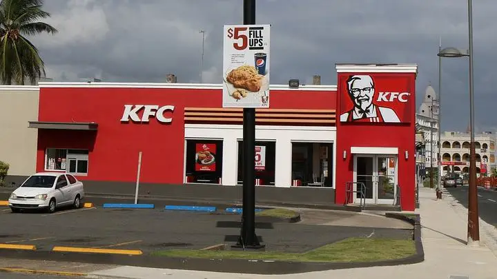 KFC allergen menu